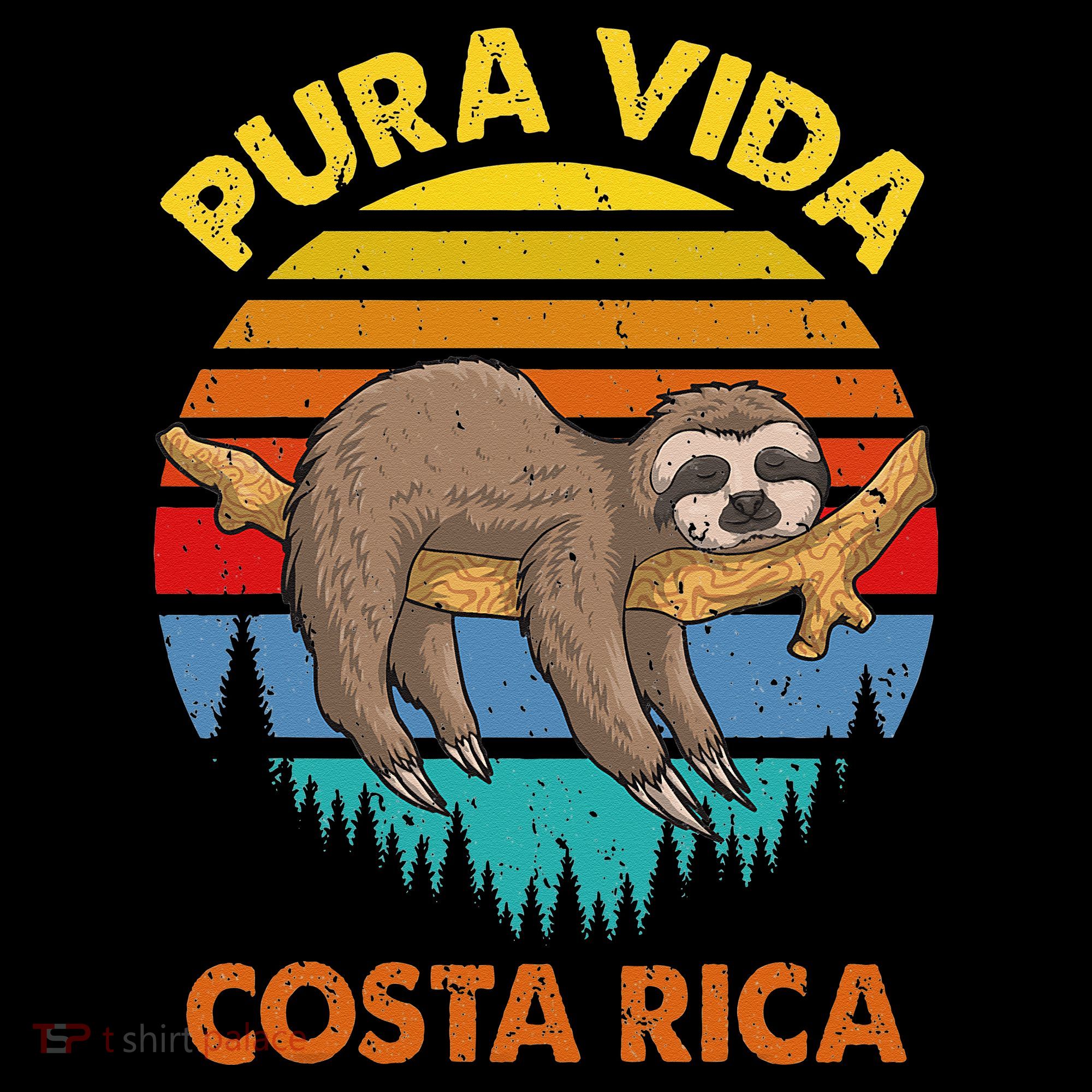 Costa Rica Pura Vida Sloth Women's Hoodie