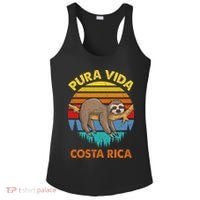 Costa Rica Pura Vida Sloth Ladies PosiCharge Competitor Racerback Tank thumb 0