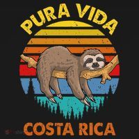 Costa Rica Pura Vida Sloth Mousepad thumb 1