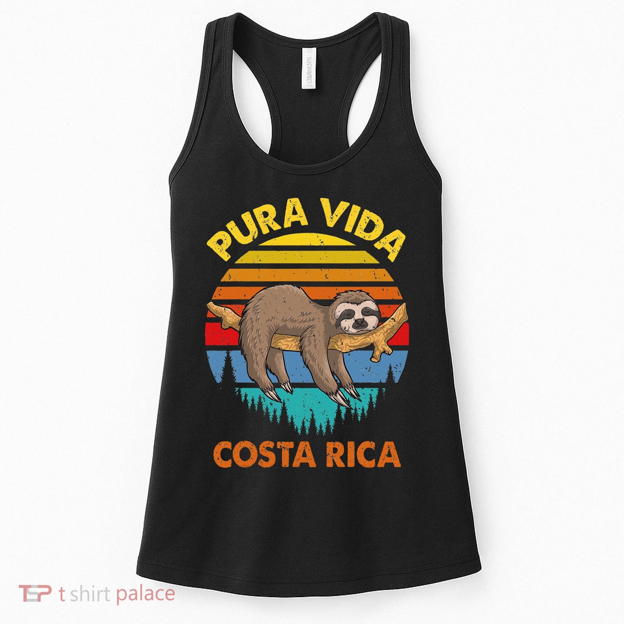 Costa Rica Pura Vida Sloth Women's Tank Top