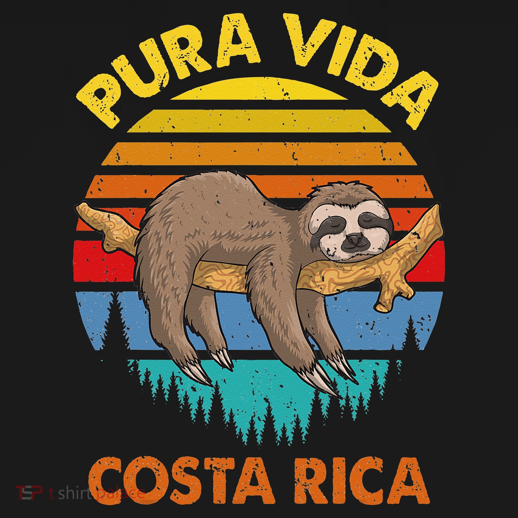 Costa Rica Pura Vida Sloth Baby Bodysuit