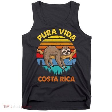 Costa Rica Pura Vida Sloth Tank Top