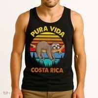 Costa Rica Pura Vida Sloth Tank Top thumb 3