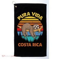 Costa Rica Pura Vida Sloth Golf Towel thumb 0
