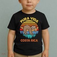 Costa Rica Pura Vida Sloth Toddler T-Shirt thumb 2
