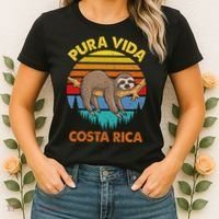 Costa Rica Pura Vida Sloth Women's T-Shirt thumb 2
