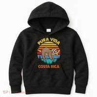 Costa Rica Pura Vida Sloth Kids Hoodie thumb 0