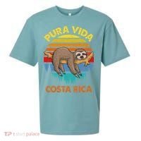 Costa Rica Pura Vida Sloth Sueded Cloud Jersey T-Shirt thumb 0