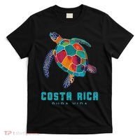 Costa Rica Pura Vida Vintage Vacation Beach Sea Turtle T-Shirt thumb 0