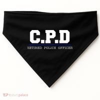C.P.D Retired Police Officer Chicago PD Gift USA-Made Doggie Bandana thumb 0