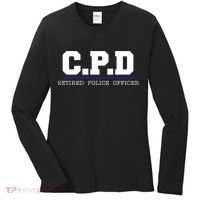 C.P.D Retired Police Officer Chicago PD Gift Women's Long Sleeve Shirt thumb 0