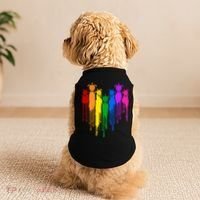 Cute Rainbow Painted Turtles Heart Doggie Tank thumb 2