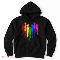 Cute Rainbow Painted Turtles Heart Hoodie thumb 0
