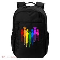 Cute Rainbow Painted Turtles Heart Backpack thumb 0