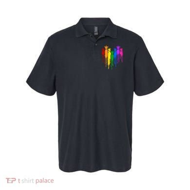 Cute Rainbow Painted Turtles Heart Polo