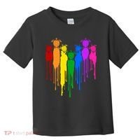 Cute Rainbow Painted Turtles Heart Toddler T-Shirt thumb 0
