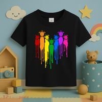 Cute Rainbow Painted Turtles Heart Toddler T-Shirt thumb 3