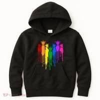 Cute Rainbow Painted Turtles Heart Kids Hoodie thumb 0