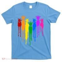 Cute Rainbow Painted Turtles Heart T-Shirt thumb 0