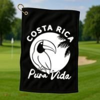 Costa Rica Pura Vida Golf Towel thumb 1