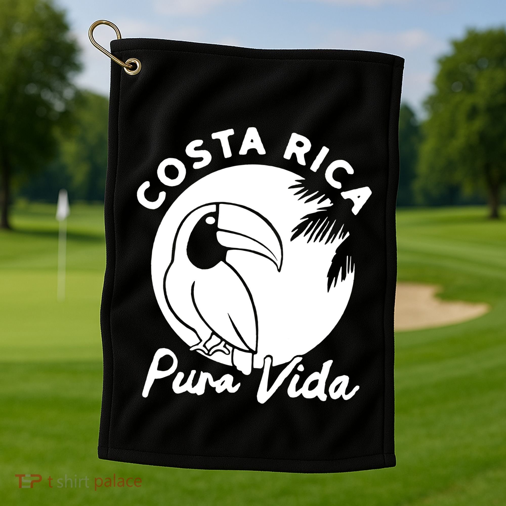 Costa Rica Pura Vida Golf Towel