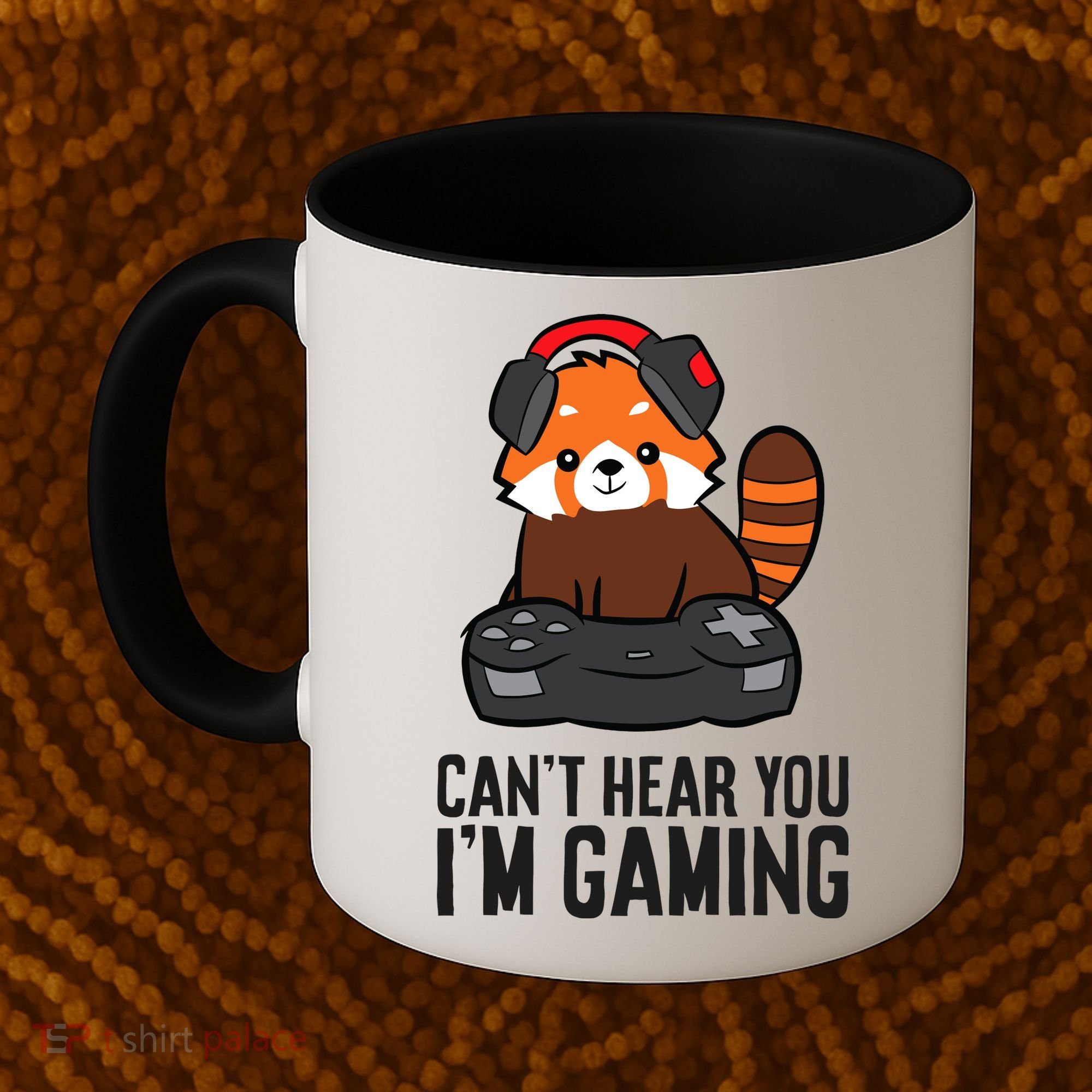 Cute Red Panda Gaming CanT Hear You IM Gaming Coffee Mug