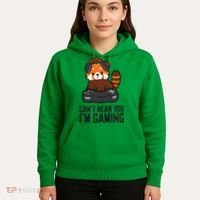 Cute Red Panda Gaming CanT Hear You IM Gaming Hoodie thumb 5