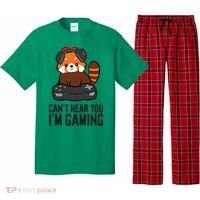 Cute Red Panda Gaming CanT Hear You IM Gaming Pajama Set thumb 0