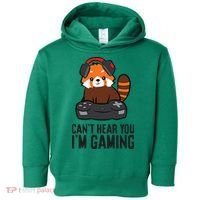 Cute Red Panda Gaming CanT Hear You IM Gaming Toddler Hoodie thumb 0