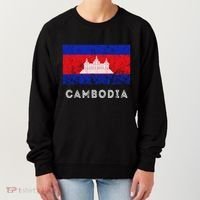 Cambodia Royal Palace Cambodian Flag Kampuchean Roots Women's Sweatshirt thumb 0
