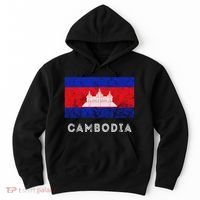 Cambodia Royal Palace Cambodian Flag Kampuchean Roots Hoodie thumb 0