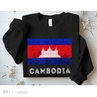 Cambodia Royal Palace Cambodian Flag Kampuchean Roots Sweatshirt thumb 2