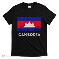 Cambodia Royal Palace Cambodian Flag Kampuchean Roots T-Shirt thumb 0