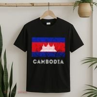Cambodia Royal Palace Cambodian Flag Kampuchean Roots T-Shirt thumb 2