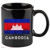 Cambodia Royal Palace Cambodian Flag Kampuchean Roots 11oz C Handle Ceramic Mug thumb 0