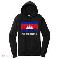 Cambodia Royal Palace Cambodian Flag Kampuchean Roots Women's Hoodie thumb 0