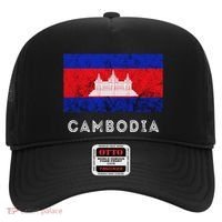Cambodia Royal Palace Cambodian Flag Kampuchean Roots Hat thumb 0