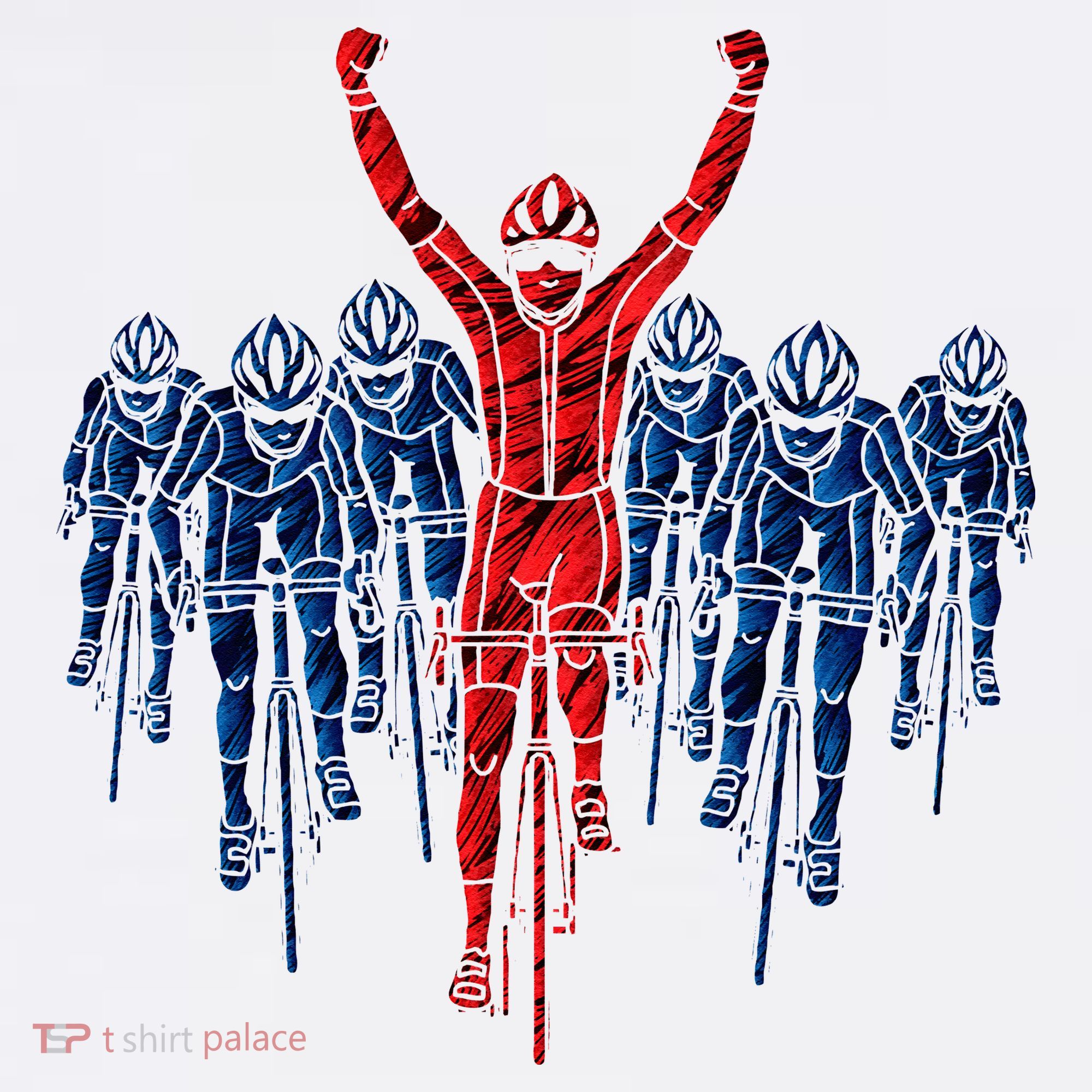Cycling Racing Road Bike Cycling Bike Biking T-Shirt