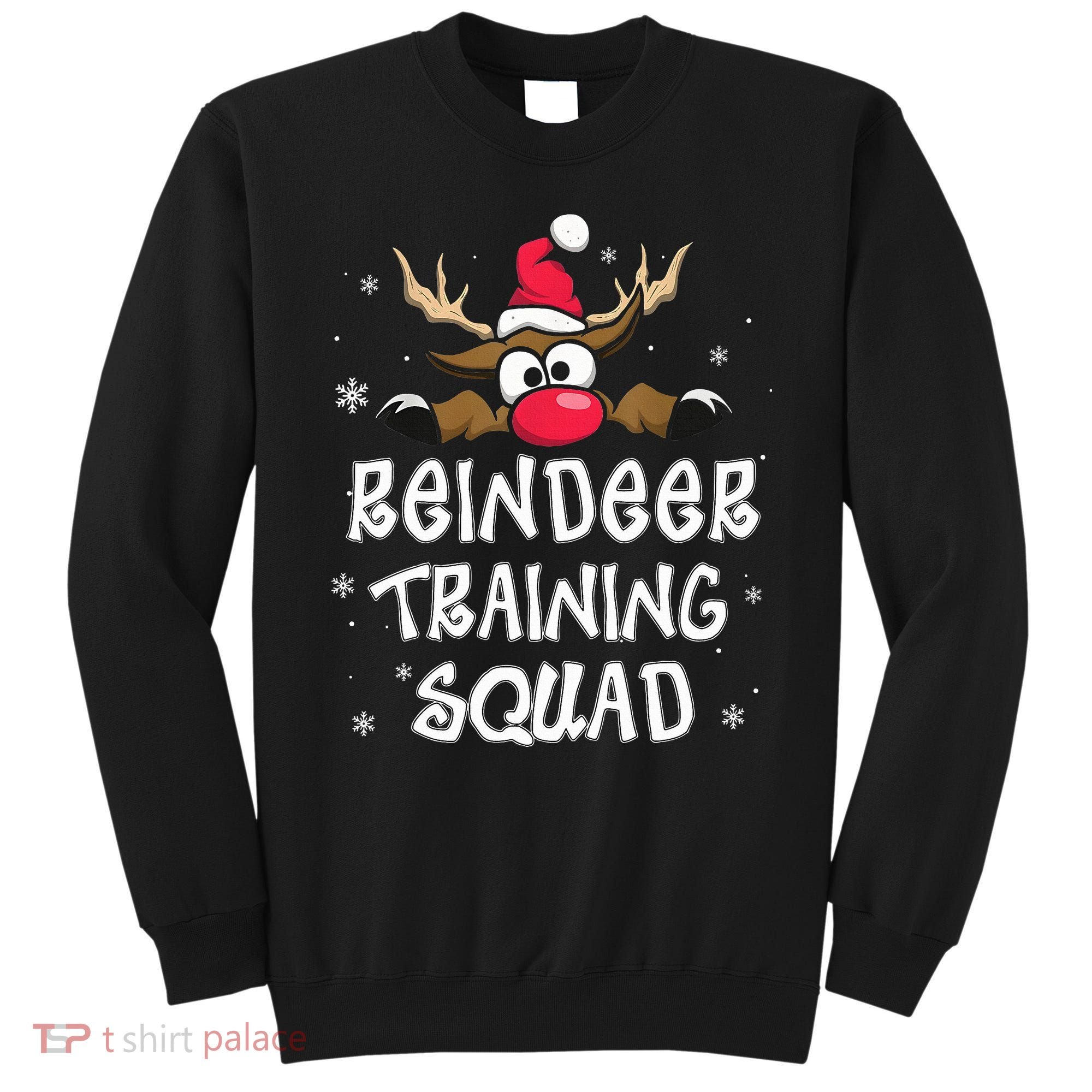 Christmas Running Reindeer Training Squad Team Gifts  Sweatshirt
