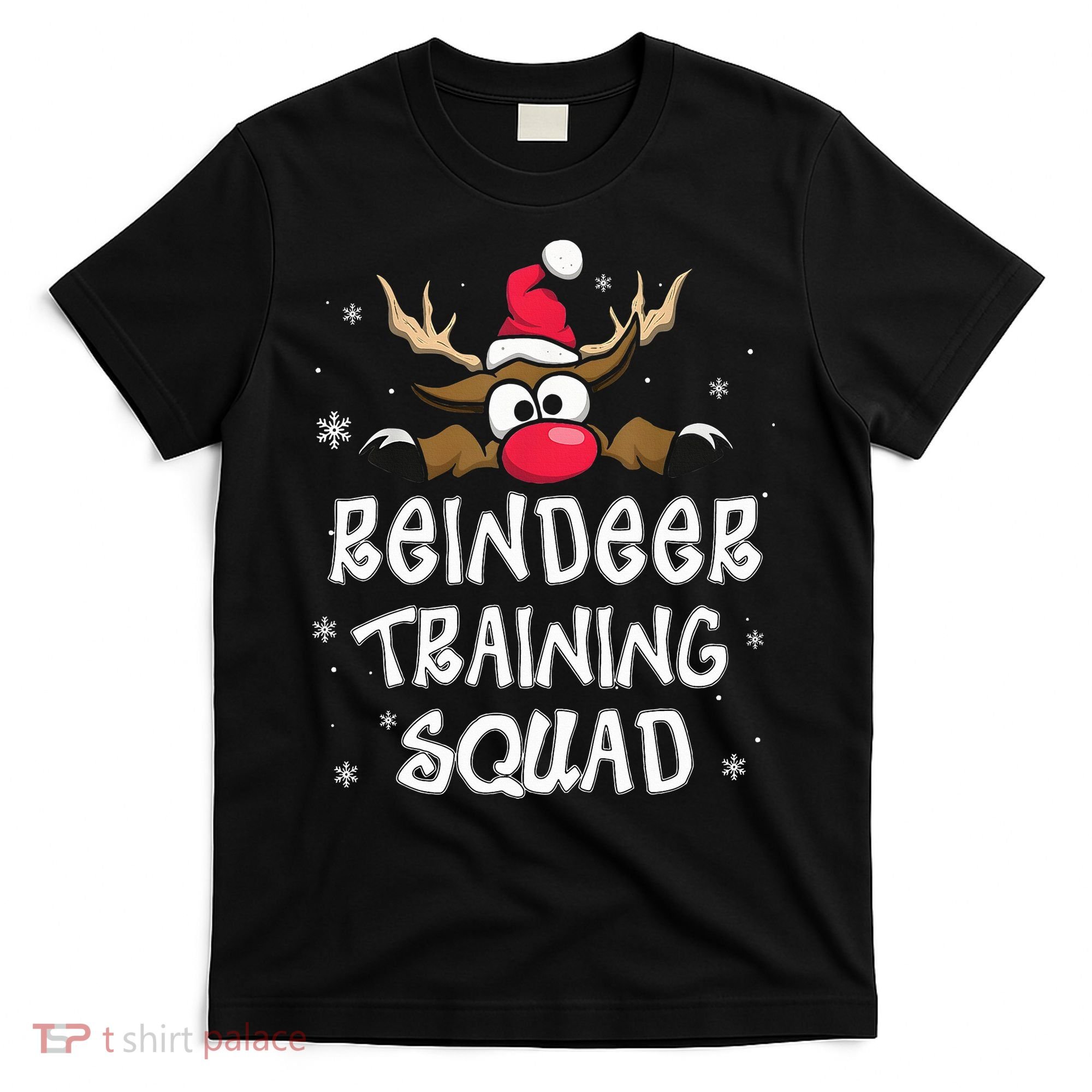 Christmas Running Reindeer Training Squad Team Gifts  T-Shirt
