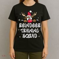Christmas Running Reindeer Training Squad Team Gifts  T-Shirt thumb 4