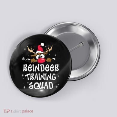 Christmas Running Reindeer Training Squad Team Gifts  Button