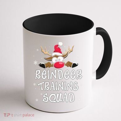 Christmas Running Reindeer Training Squad Team Gifts  Coffee Mug back