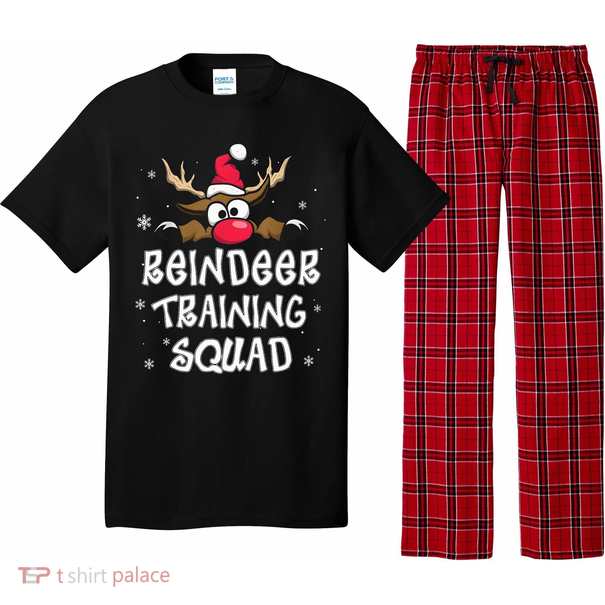 Christmas Running Reindeer Training Squad Team Gifts  Pajama Set