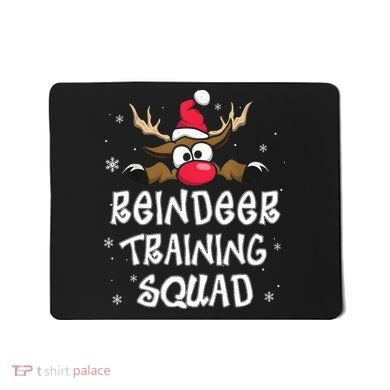 Christmas Running Reindeer Training Squad Team Gifts  Mousepad