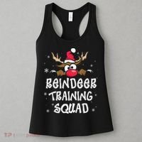 Christmas Running Reindeer Training Squad Team Gifts  Women's Tank Top thumb 3