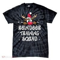 Christmas Running Reindeer Training Squad Team Gifts  Tie-Dye T-Shirt thumb 0