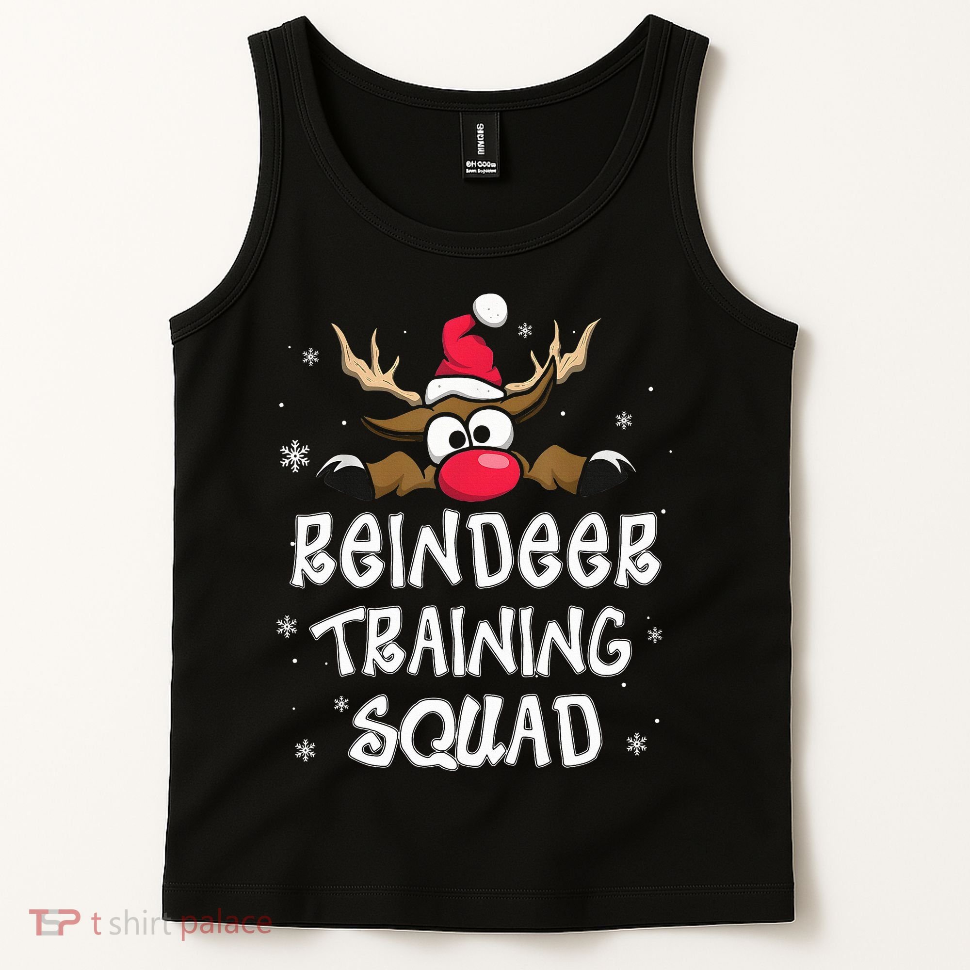 Christmas Running Reindeer Training Squad Team Gifts  Tank Top