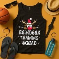 Christmas Running Reindeer Training Squad Team Gifts  Tank Top thumb 4