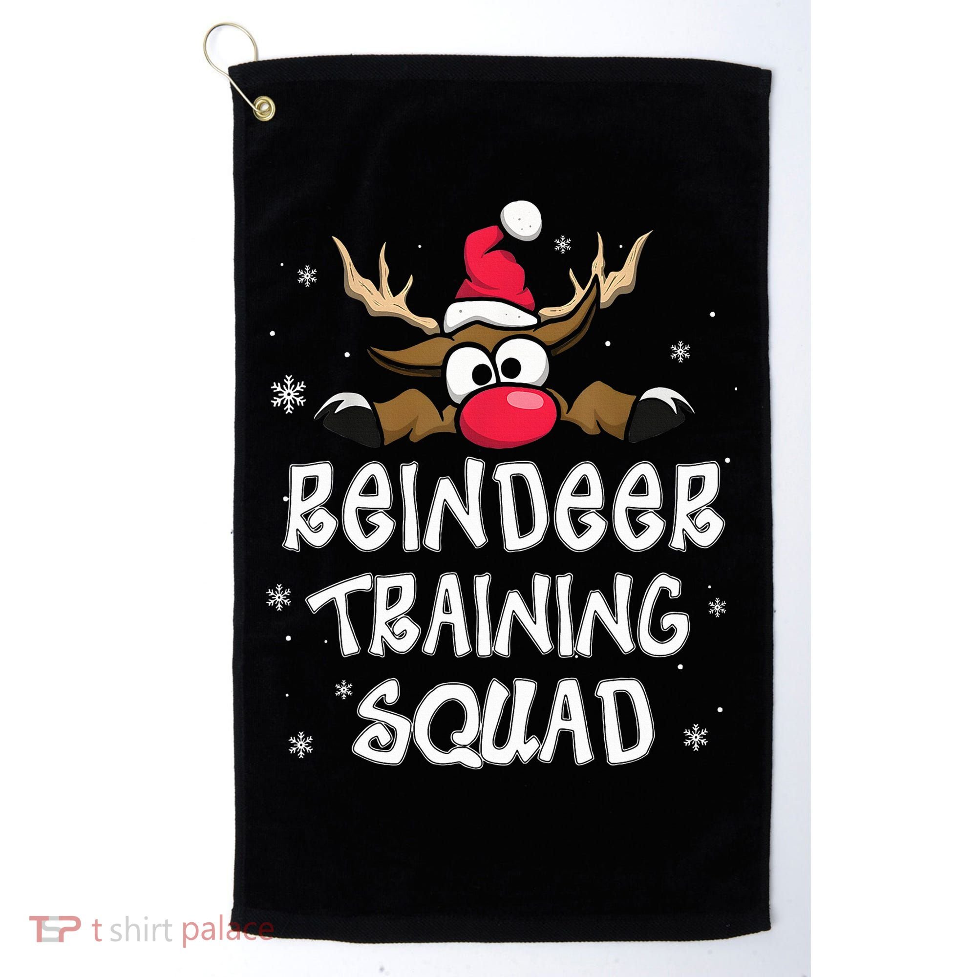Christmas Running Reindeer Training Squad Team Gifts  Golf Towel
